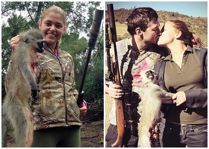 菲亚洛娃上载与男友共猎的恩爱照