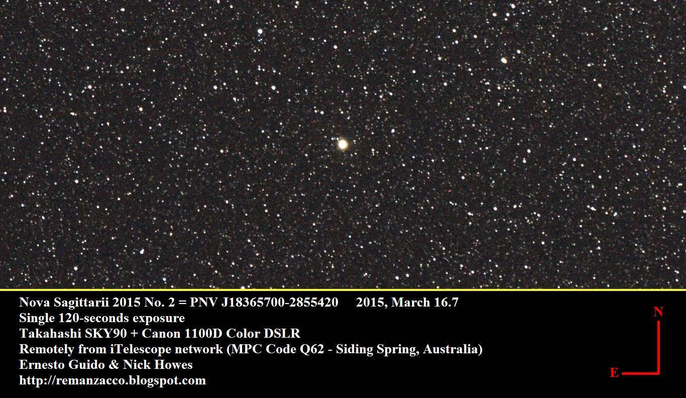 澳大利亚天文爱好者在人马座中心位置发现新星爆发