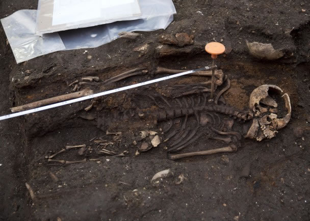 考古学家在该墓地遗址起出3千具骸骨