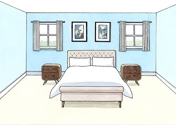 ˯��ǽ��Ϳǳ��ɫ������Ȼ�羰�����ȶ�������˯��