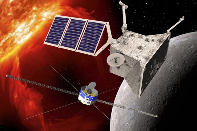 BepiColombo任务在20世纪90年代就已经提出,这是欧洲最庞大的水星谈说计划,由日本和欧洲联合实施。