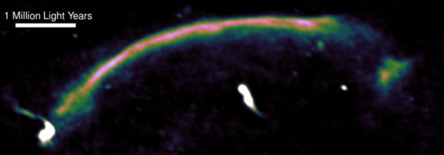 科学家通过射电望远镜观测到的宇宙冲击波