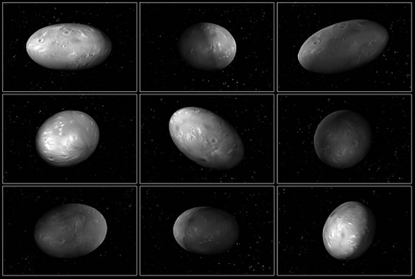 哈勃望远镜拍摄的最新图像显示冥王星两颗卫星的摆动显示出异常