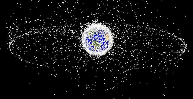 资料图:近地轨道上存在着数以亿计的空间碎片