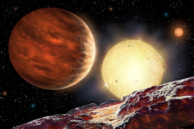 画家笔下的新行星WASP-142b