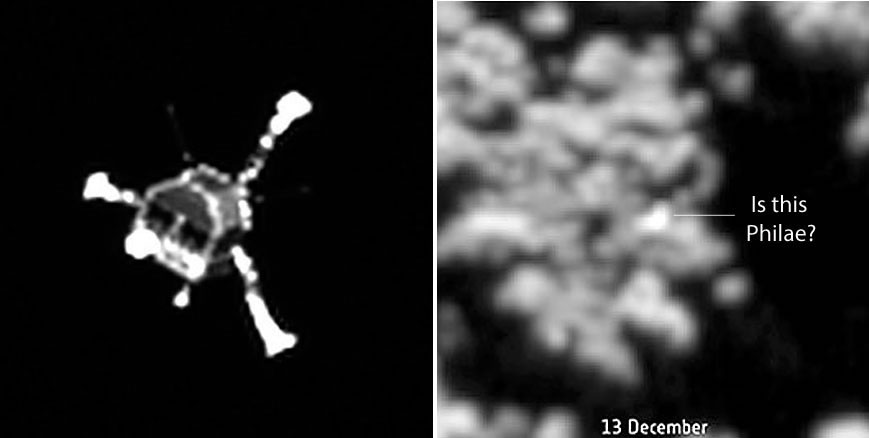 彗星登陆器“菲莱”苏醒:“你好,地球!能听见我吗?”