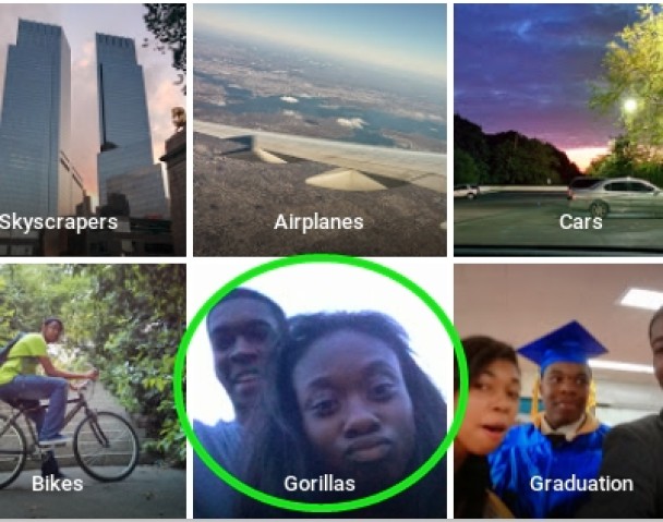 艾辛尼与女友人合照(绿圈),被归类为大猩猩。