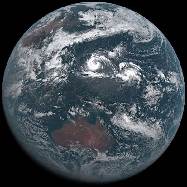 该卫星本月6日传回的图像