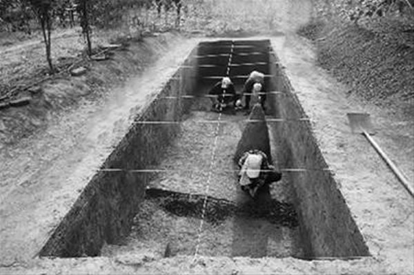 沈阳农业大学后山考古发掘现场