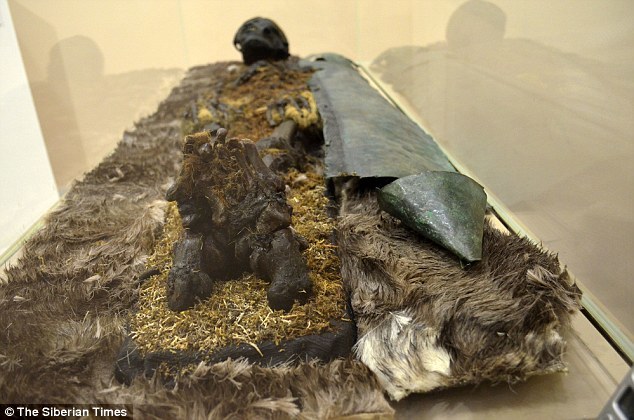 据考证,这个成年男人可追溯至公元13世纪,全身被皮毛包裹,并覆盖有铜丝。得益于极其寒冷的永冻土和铜丝的防腐保护,这个成年男人的遗体自然而然变成了一具木乃伊,其面