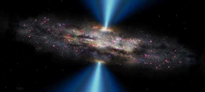 天文学家发现成长速度远快于宿主星系的巨型黑洞