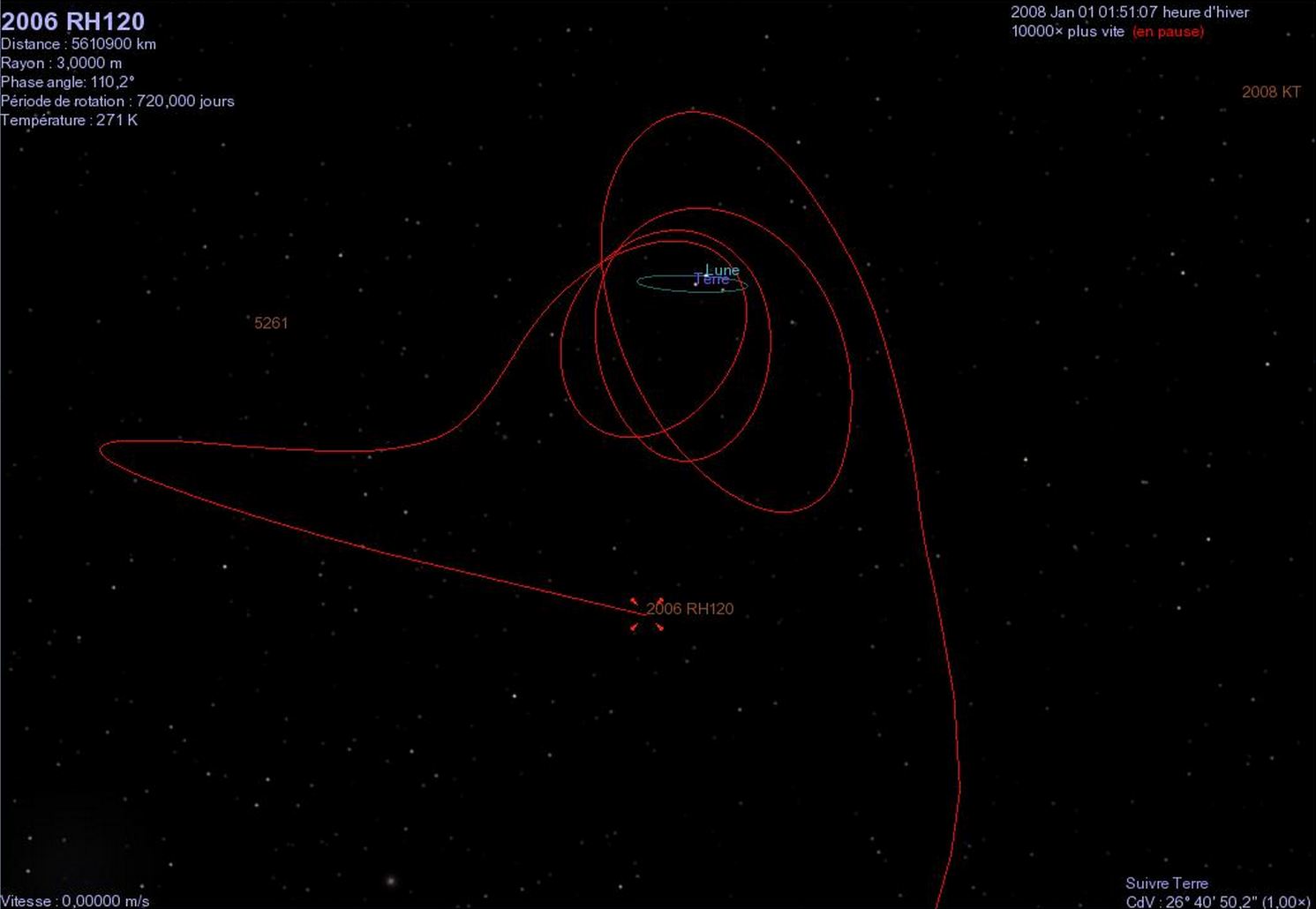 2006�꣬����ɣ���ݴ�ѧ��������Ѳ�췢���������������ӽ�һ�������Ĵ�С��������Ϊ2006 RH120���ڲ���һ���ھ�������������������չ����