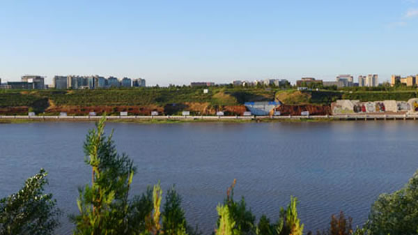 乌兰木伦遗址第1,2,3地点远眺