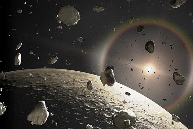 太阳系诞生不久时仍然处于混乱的时代,大质量天体相互间发生碰撞