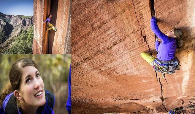 谢尔布在黎明景区攀爬峭壁裂缝,高度从65呎到1000呎不等。