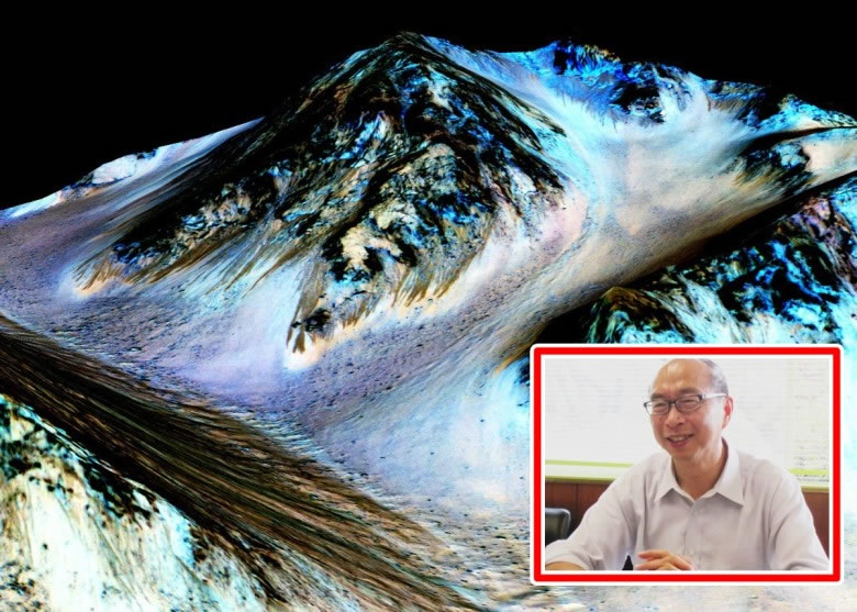 小林宪正(小图)认为,火星目前即使有微生物存在也并不奇怪。