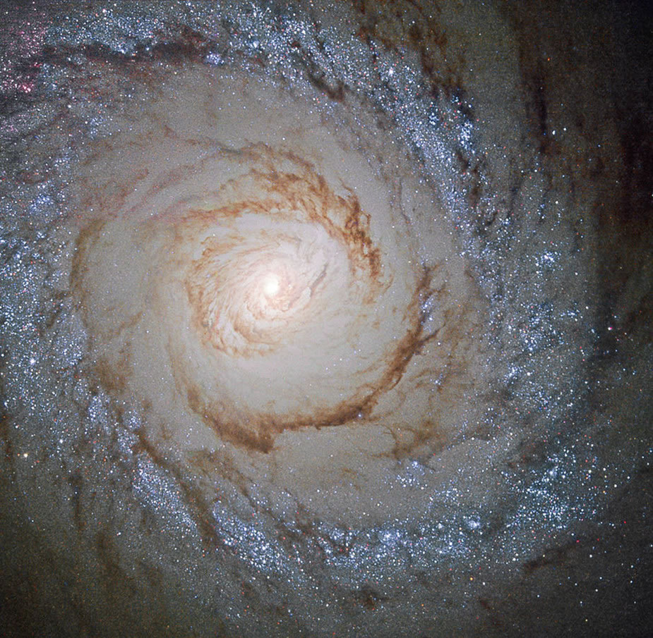 猎犬座Messier 94星系新的恒星正在快速形成