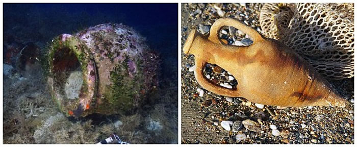 希腊弗尔尼岛海底发现22只年代久远的古沉船 有众多珍贵文物