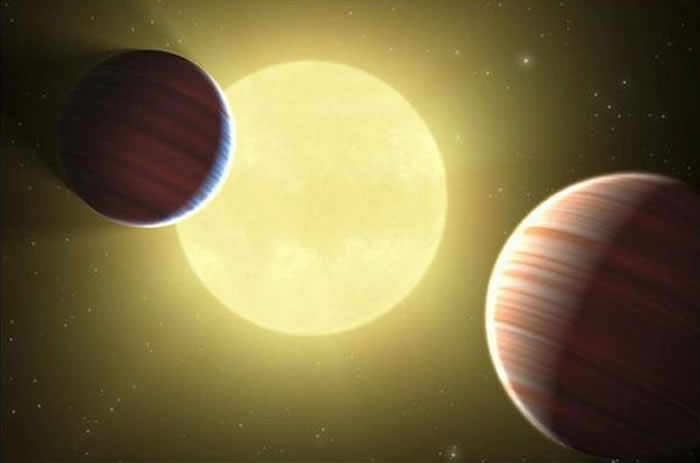 宜居带的两颗近距系外行星共同环绕一颗恒星运