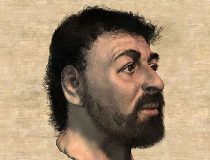 研究员用立体技术展示重塑成果。