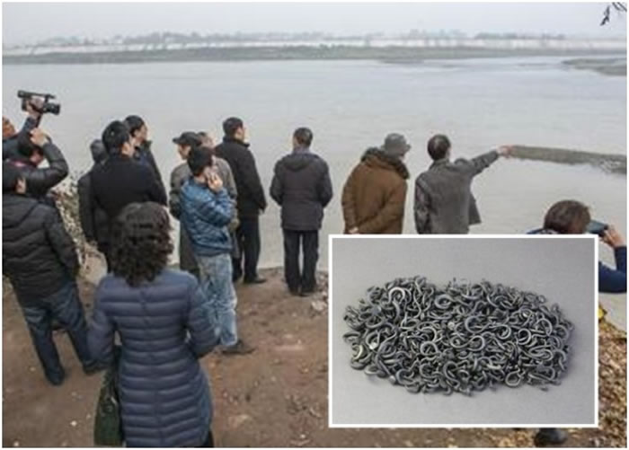 多名专家确认彭山“江口沉银遗址”,应为张献忠沉银中心区域之一。小图为出土的银制品。