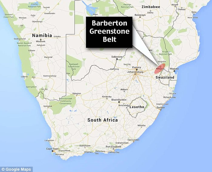 南非巴伯顿绿岩带的地表洞腔中发现30亿多年前微生物生命体的证据