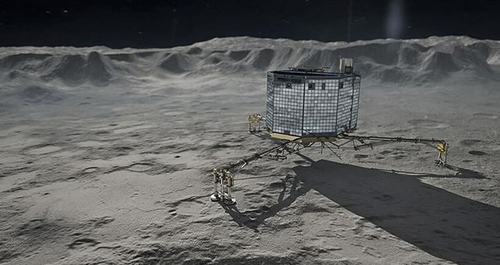 “菲莱”彗星登陆探测器艺术想象图