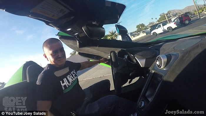 美国视频网站YouTube明星Joey Salads设计恶作剧教训偷车贼,想开走汽车会被电击