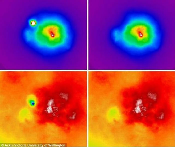 天文学家使用光谱探测设备观测到处于合并状态的两个年轻星系团,该技术能够测量不同波长光线强度。