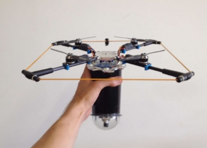 加拿大团队研发红外线便携式四轴无人机Sentry 设热能探测器可助山区搜救