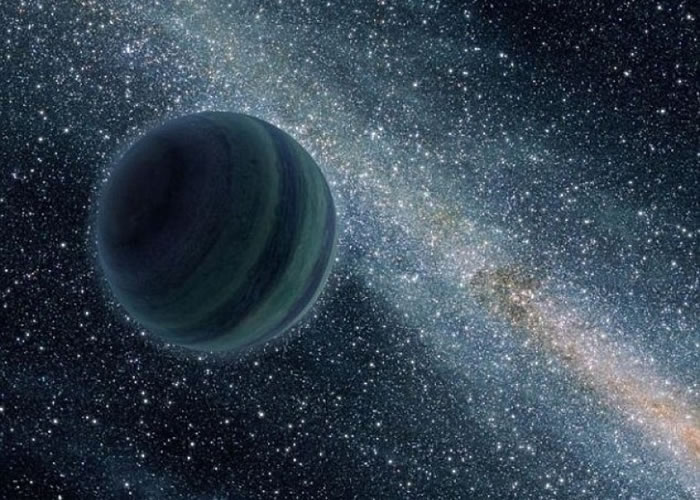 科学家在太阳系外围发现这颗新的星球。图为构想图。