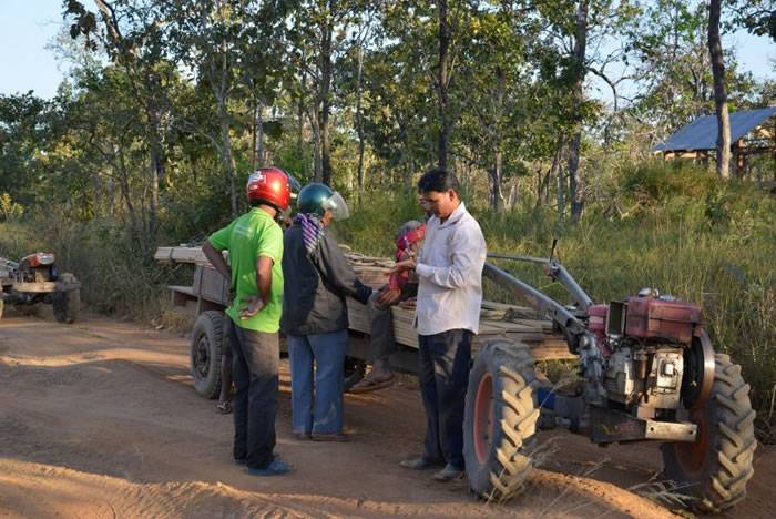 乌伦曾以卧底身份,追踪非法伐木者的活动。