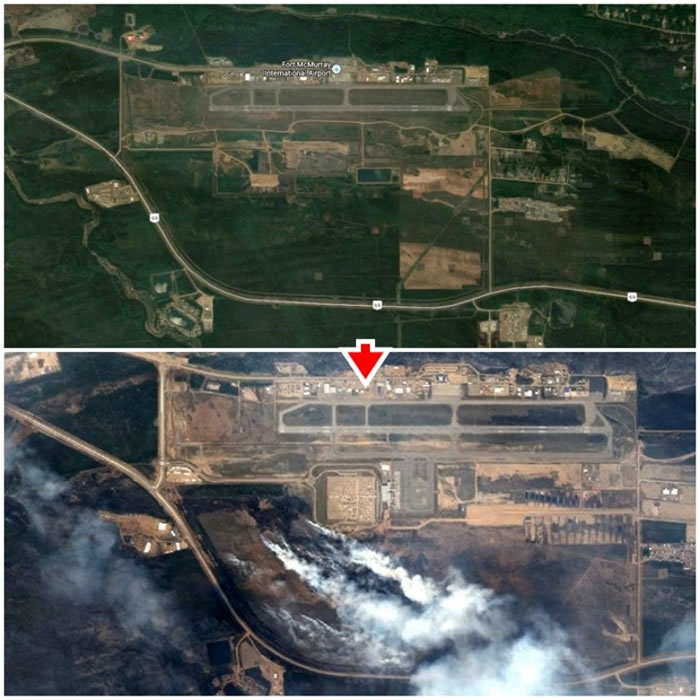 机场亦受山火威胁。