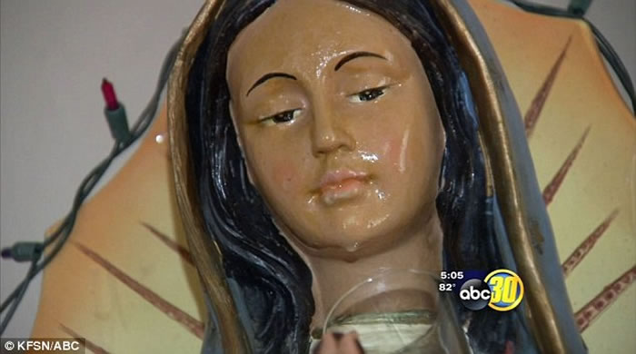 美国女子10年前母亲节收到的圣母像在表弟被残酷杀害后就开始落泪