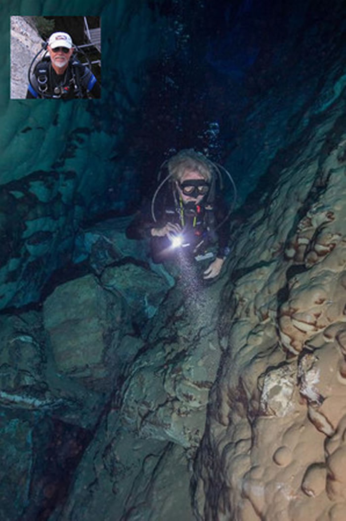 研究人员每年只会潜进水中2次观察魔鱂生存情形