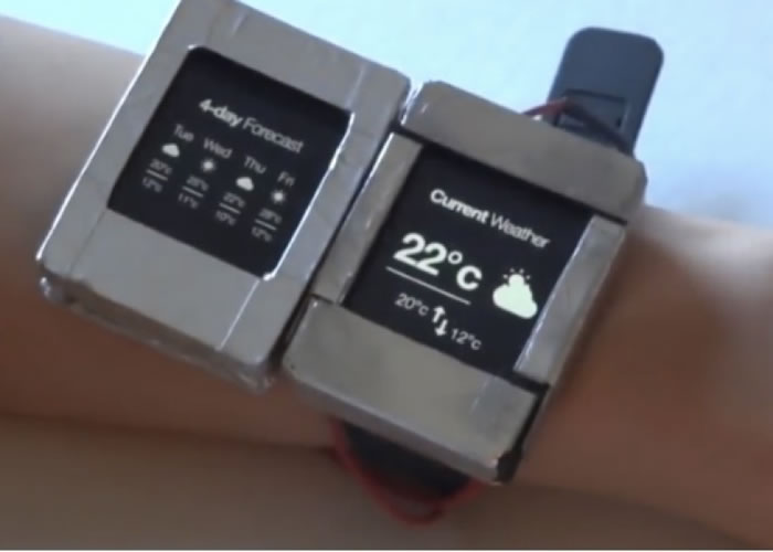 智能手表Doppio配双屏幕 老花近视都没问题