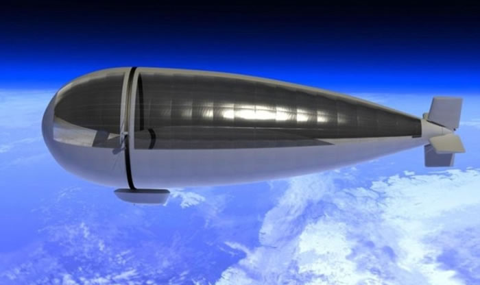 Stratobus设有太阳能电池板。