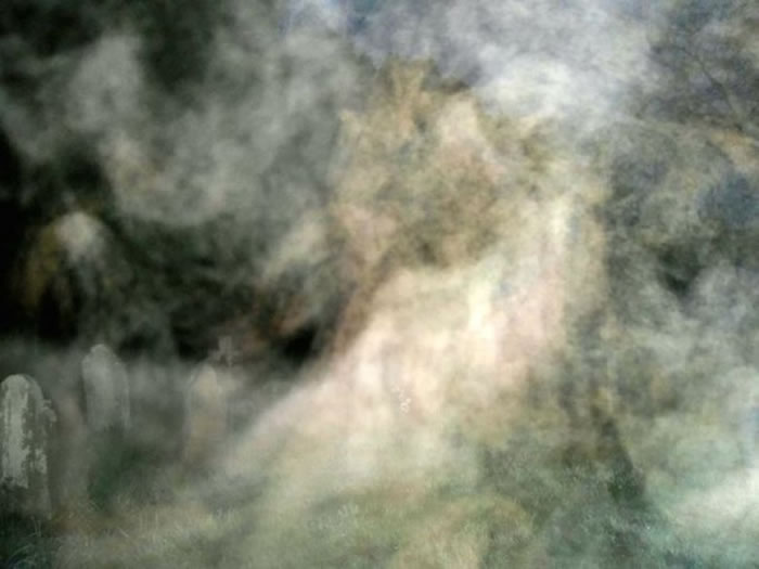 英国一对夫妇清晨散步与鬼魂同行?