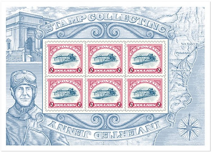 美国珍贵邮票“颠倒珍妮”(Inverted Jenny)61年后重现人间