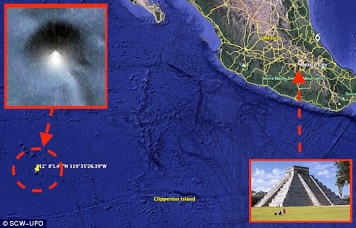 谷歌地球在太平洋海底发现“完美金字塔”