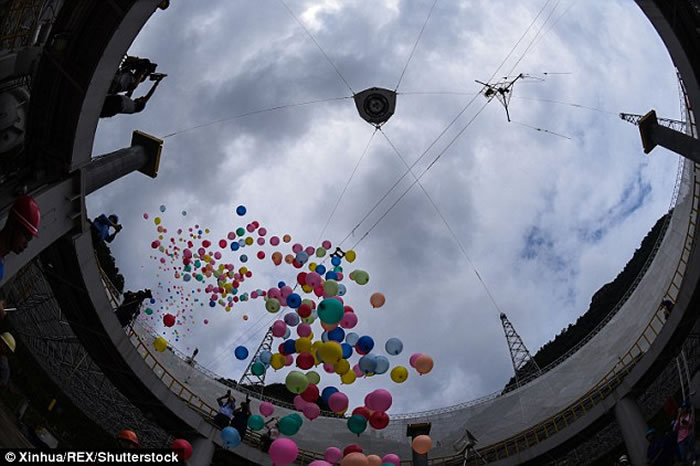 中国完成世界最大射电望远镜 FAST9月开始狩猎ET