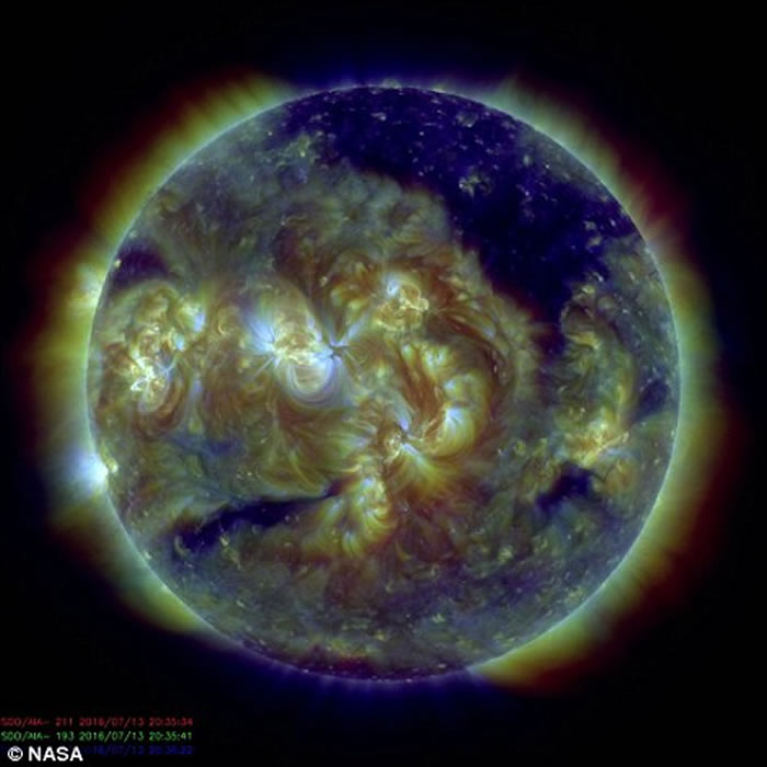 ����ѧ�����¹۲�̫���������д���һ���޴󡰺ڶ���