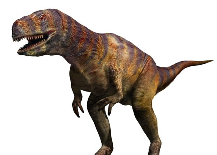 专家推断,脚印属阿贝力龙(图为假想图)。