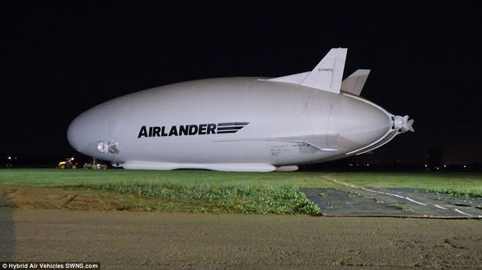 飞天屁股:英国HAV制造的世界最大飞行器Airlander 10全身亮相