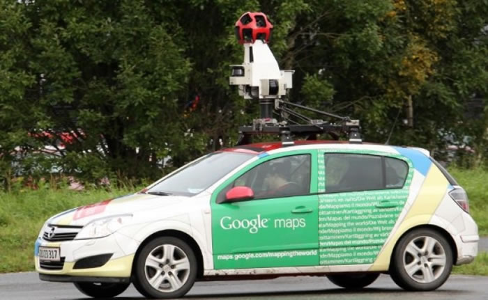 Google街景车周围拍下街上情况。(资料图片)