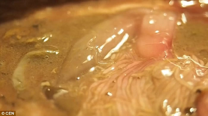 恶心:波兰男子超市买鲭鱼回家 发现鱼肚内满布大量蠕动寄生虫