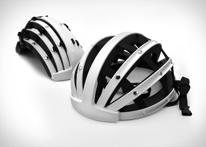 美国创业团队集资推出折叠式单车头盔“Fend”