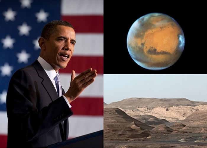 奥巴马推动2030年前送人上火星。