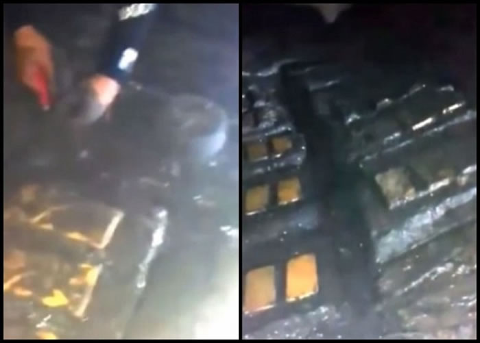 Ƭ���У�����ǱˮԱ�ҵ�������ɽ�±��صĽ�ש��