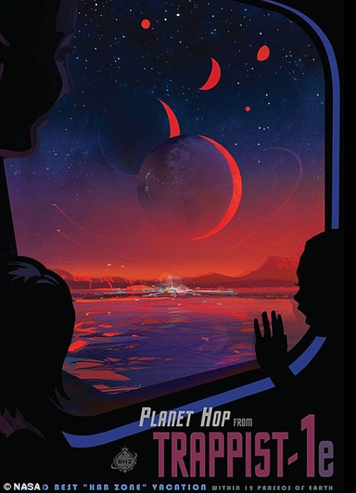 发现或有生命的新太阳系:水瓶座矮恒星TRAPPIST-1周围发现7颗可能有液态水的行星